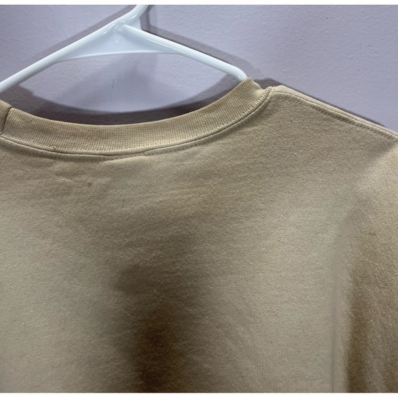 Gildan Womens Taylor Swift Taylor’s Version Tan Fleece Lined Crewneck Sweatshirt - Picture 10 of 11